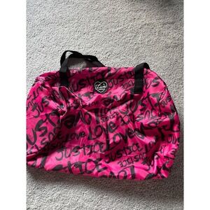 NEW 2019 Justice Girls Duffel Bag Live Justice Print 20x15 Overnight Travel Tote